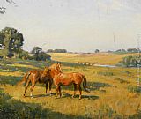 Mare and Foal in a Meadow